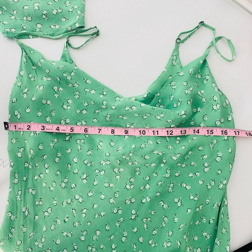 Billabong NEW Isla Floral Mini Dress Green Women's Size XL - Picture 10 of 10